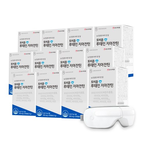 안국약품 토비콤 루테인 지아잔틴 30캡슐, 12개, 30정