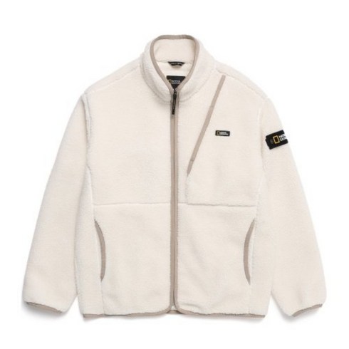 2023년 가성비 최고 n224ufj100 - (국내매장/AS) 내셔널지오그래픽 세미 오버핏 플리스 풀집업 아이보리 N224UFJ903