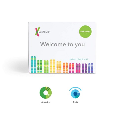 23andme - 23andMe Ancestry+Traits Service 개인 유전자 DNA 검사, 1개, 1개