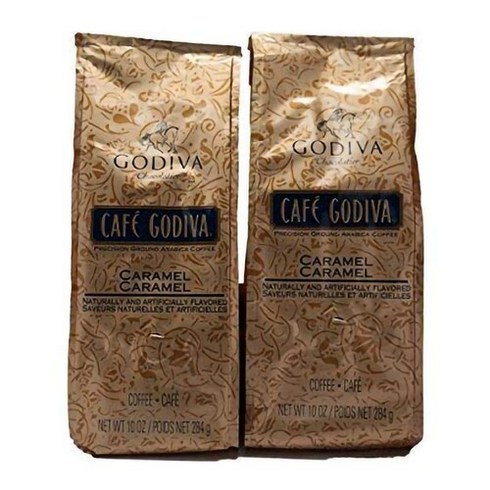 Godiva 고디바 그라운드 커피 카라멜 284g x 2팩 Caramel, 2개