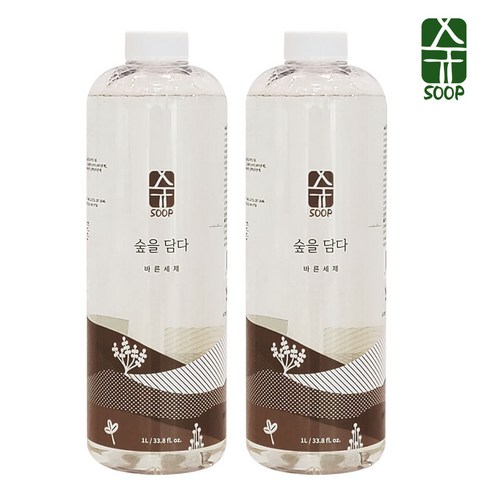 숲바른세제 - 숲바른 아기 유아 세탁세제 1000ml x 2개, 1L