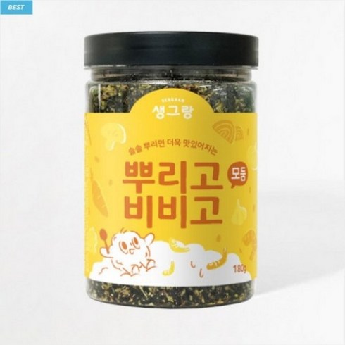 뿌리링 - 생그랑 뿌리고 비비고 모둠 후리가케, 180g, 1개