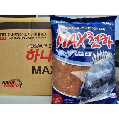 하나파워 맥스천하 한박스 1box 12입 감성돔 집어제 크릴 밑밥 미끼, 1개