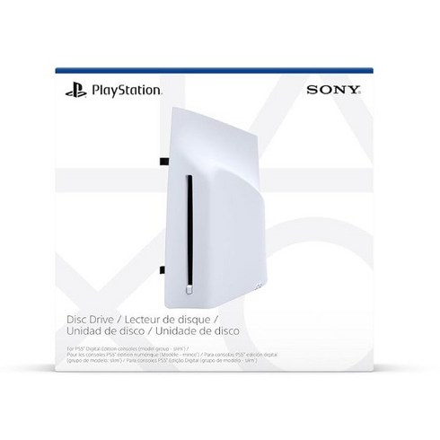 소니 PS5 슬림 디스크 드라이브 디지털 에디션 콘솔용, 1개, 화이트, 1