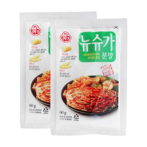 뉴수가 - 오뚜기 뉴슈가분말, 60g, 2개