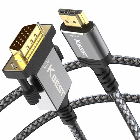 2023년 가성비 최고 hydvi싱글케이블 rgb변환 2mdvi-001 - HDMI to VGA RGB 컴퓨터 모니터 케이블, 2m, 1개