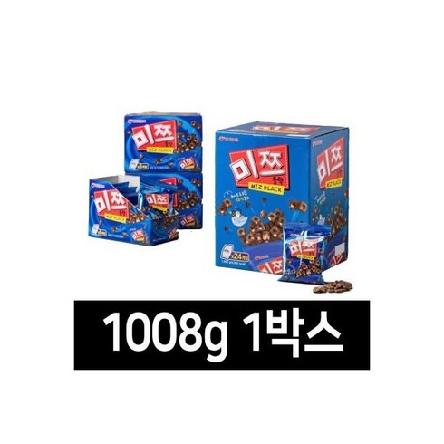 미쯔다니 - 미쯔 블랙 1008g 24개입x42g/대용량과자/리코스, 1.008kg, 24개