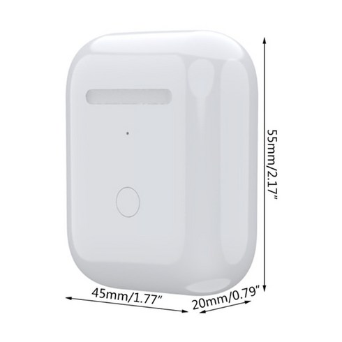 에어팟배터리 호환 에어팟배터리셀프교체 airpods 12pro 블루투스 호환 헤드폰용 무선 충전 케이스 상자 led 표시기가 있는 450660mah 배터리 용량, 공항 1 2, 1개