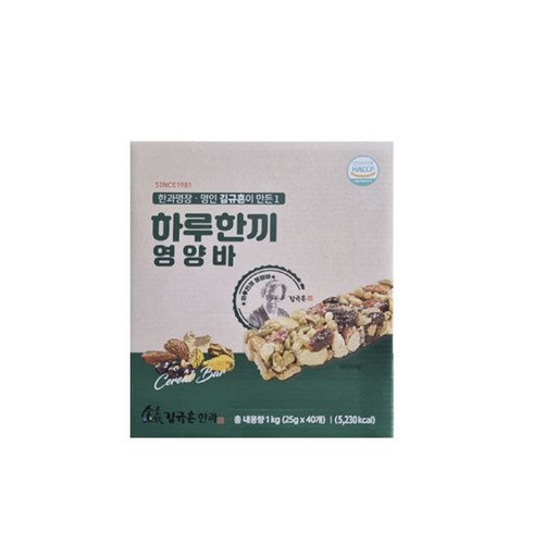신궁전통한과 김규흔 한과 하루한끼 영양바 40개입, 1세트