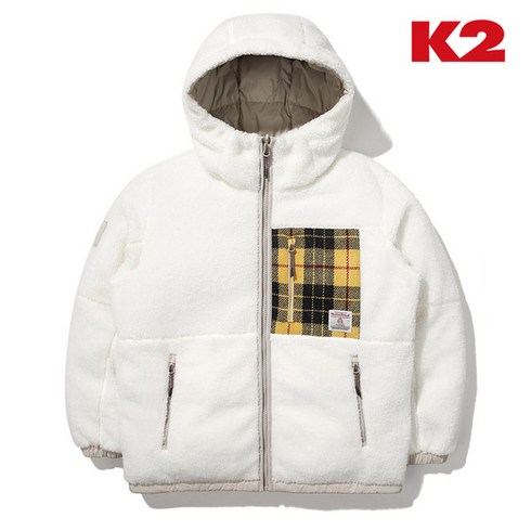 k2비숑 - K2 K2 비숑BICHON TWEED 리버시블 다운 공용 KUW22571 W3 남녀공용