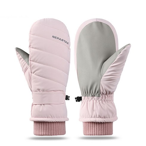 2023년 가성비 최고 스키벙어리장갑여성 - SGAKIC 겨울 여성 스키 벙어리장갑 소프트 스노우보드장갑, 핑크