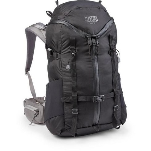 미스테리렌치 스크리 32팩 - 남성용 등산 하이킹 백패킹 배낭 가방 백팩, Black, L/XL
