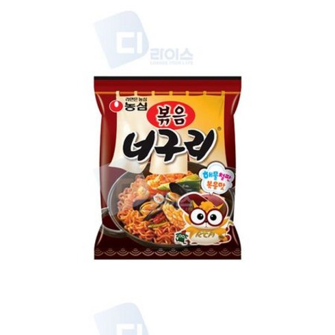 농심 볶음 너구리, 137g, 32개