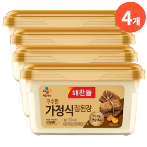 해찬들 구수한집된장, 1kg, 8개