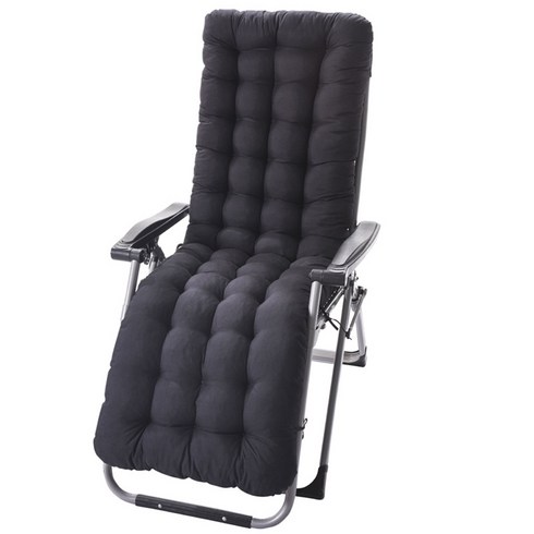 안뜰 높이 좌석 등 흔들 의자 쿠션 스윙 의자를위한 Sun Lounger thic, 검은색