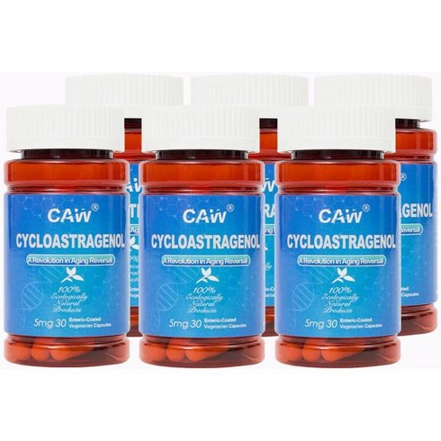 CAW 사이클로아스트라제놀 텔로머라제 활성화 DNA 5Mg 30캡슐 6병