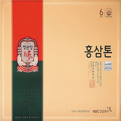 2023년 가성비 최고 면세점홍삼 - 홍삼톤 정관장 마일드, 50ml, 60개