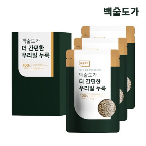 백종원 백술도가 더 간편한 우리밀 누룩 200g x 9개