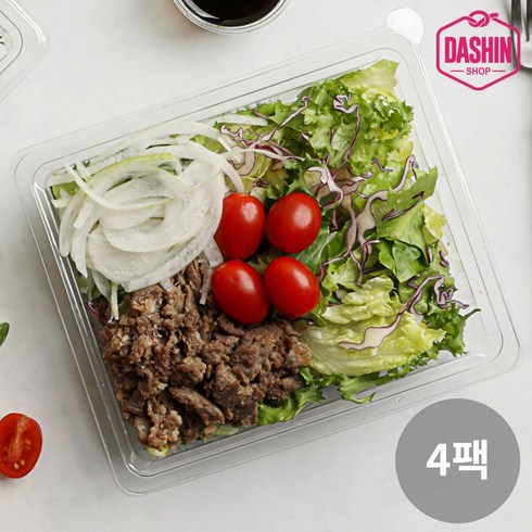 메이크샐러드 - [다신샵] 당일제조 한스푼샐러드 불고기 190g, 4팩, 4개