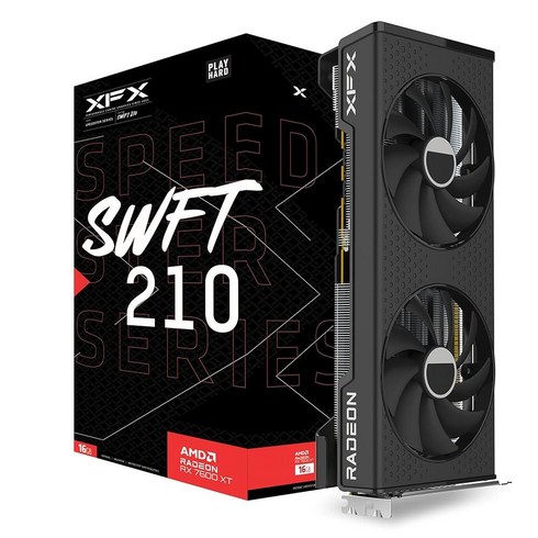 rx7900gre - XFX Speedster MERC310 AMD Radeon RX 7900XTX 블랙 게이밍 그래픽 카드 24GB GDDR6 RDNA 3 RX-79XMERCB9 포함, RX 7600 XT SWFT, 8) RX 7600 XT SWFT