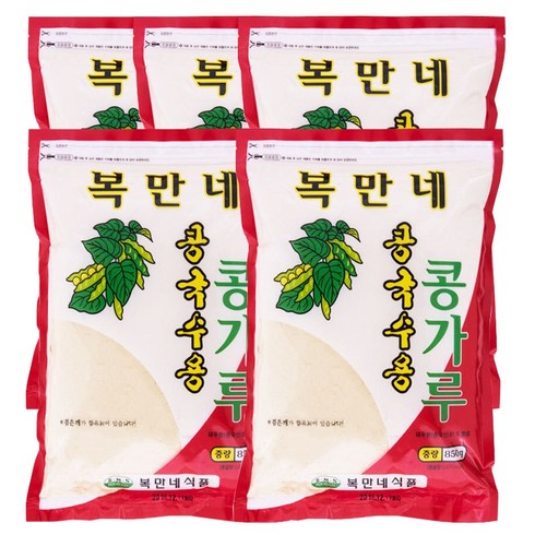 복만네콩가루850g - 복만네 콩국수용 콩가루, 850g, 5개
