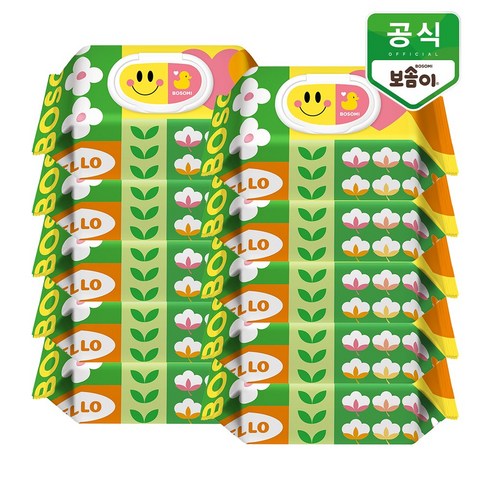 보솜이물티슈 - 보솜이 액션플레이 아기물티슈 캡형, 75g, 70개입, 20개