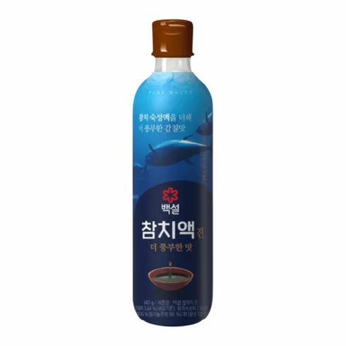 백설참치액 - 백설 참치액 진 더 풍부한맛, 900g, 3개