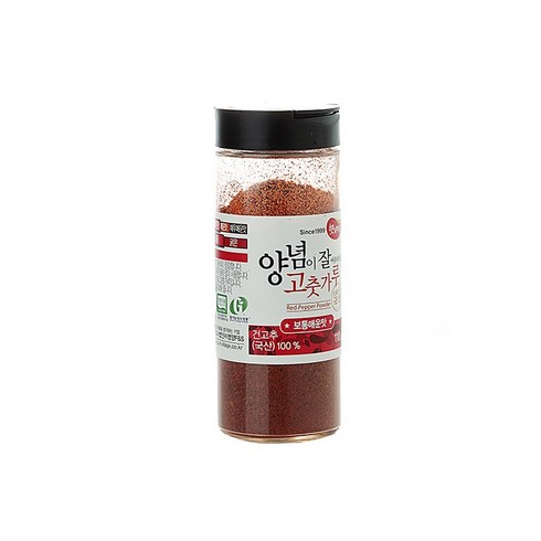 보통매운맛 350g X 8팩 - 햇님마을 양념이 잘 어우러지는 국산 고춧가루 보통매운맛, 110g, 8개