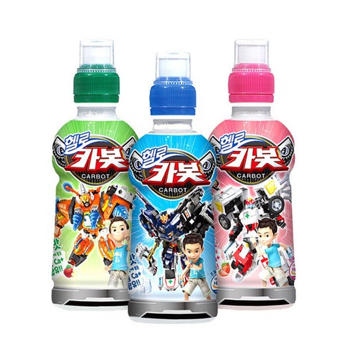 헬로카봇 음료수 240ml 24병 1박스, 딸기