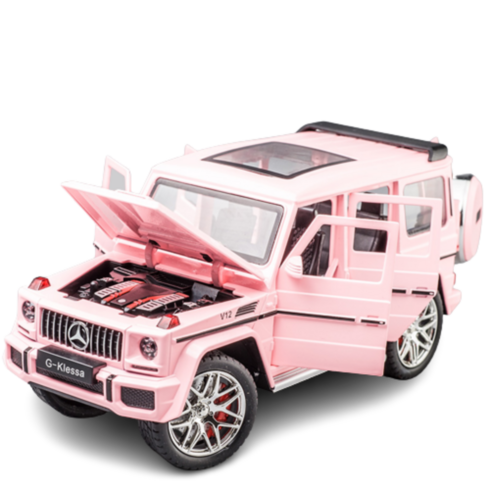 2023년 가성비 최고 모디파이다이캐스트 - 유니콘몰 다이캐스트 자동차 모형 프라모델 1/24 지바겐 브라부스 미니어쳐, 2. 핑크