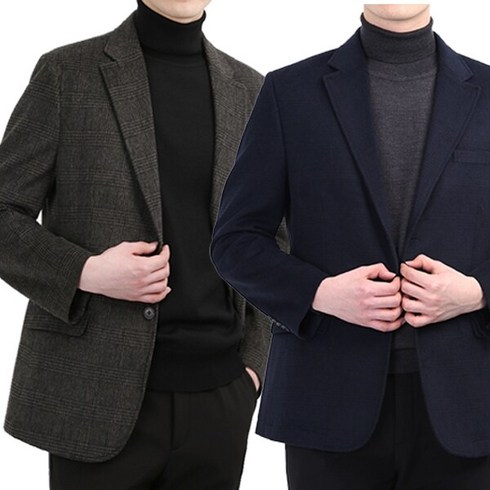2023년 가성비 최고 남성 울자켓 - 겨울 부드러운 울소재 남성 콤비정장자켓 출고