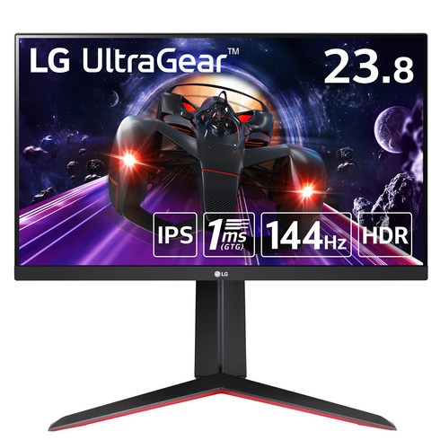 [Amazon.co.jp 한정] LG 게이밍 모니터 UltraGear 24GN65R-B 23.8 인치풀 HDIPS144Hz1ms(GTG)FreeSync PremiumHDRHDMI DP피벗 높이 조정3년 안심·무 휘점 보증