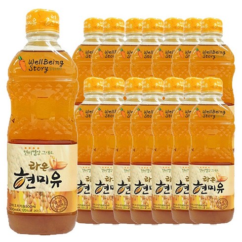 라온 현미유, 500ml, 15개