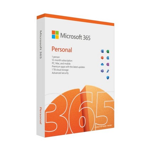 마이크로소프트오피스2019 - 마이크로소프트 Microsoft 365 Personal MS 오피스 365 퍼스널 5PC (엑셀/워드/파워포인트/아웃룩)