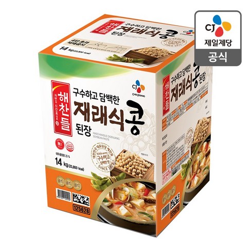 해찬들 재래식콩된장, 14kg, 1개