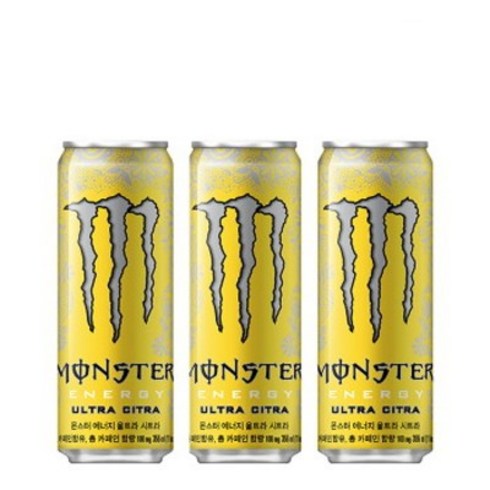 2023년 가성비 최고 monster - 코카콜라 몬스터 에너지 울트라 시트라 음료, 355ml, 24개