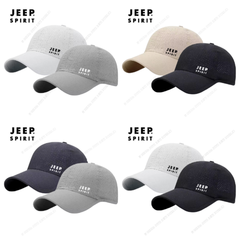 1+1 JEEPSPIRIT 지프 여름 얇고 가벼운 모자 남녀형 야구모자 골프모(3~4일도착)