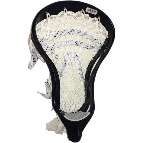 해로우 크로스보우 X Dura Mesh Lacrosse Head Strung Black with WhiteBlack String