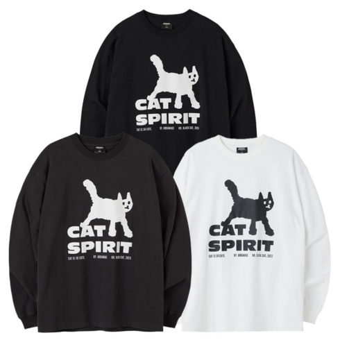 어반에이지 Cat Spirit 롱슬리브 (3COLOR)