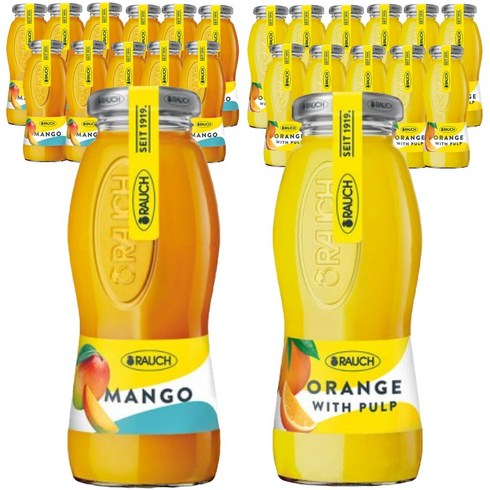 글렌모렌지넥타도르 - 라우치 망고 12개 + 오렌지 위드펄프 12개 200ml 24개