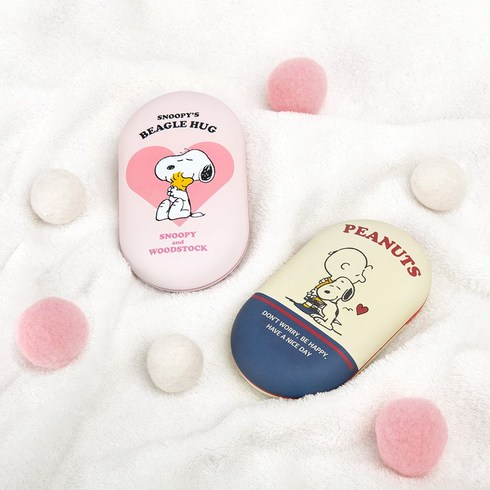 2023년 가성비 최고 디즈니손난로보조배터리 - 산리오 손난로보조배터리 충전식 캐릭터 충전손난로 전자핫팩 휴대용 양면발열 전기 전자 USB 충전용 핸드워머 귀여운 겨울 선물 미니언즈 산리오 도라에몽 디즈니 스누피 손난로, 12. 스누피충전식손난로-핑크 (1)