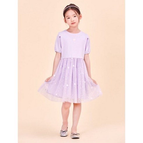 빈폴 키즈 BEANPOLE KIDS 러블리 빙키 걸즈 하트 포인트 튜튜 원피스 - 라이트 퍼플 1181979