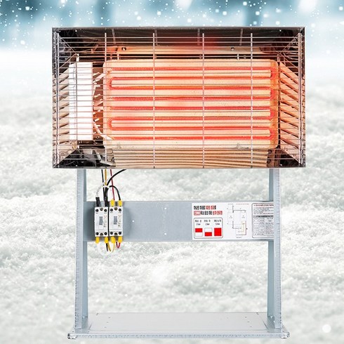 2023년 가성비 최고 전기히터열량조절2kw5면난방 - 대성 스탠드 반사판히터 5KW 2단 경제형 공장 산업, 전기히터