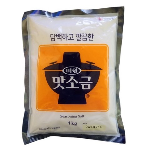 2023년 가성비 최고 맛소금 - 맛소금, 1kg, 3개