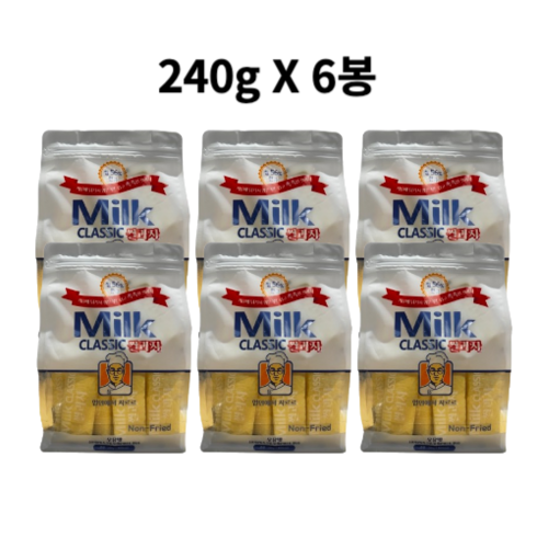 밀크 클래식 쌀과자, 6개, 240g