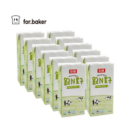 [아이스박스 포함]요고 N 요구 무가당요거트 스무디 1L x 12개 업소용 대용량, 1kg