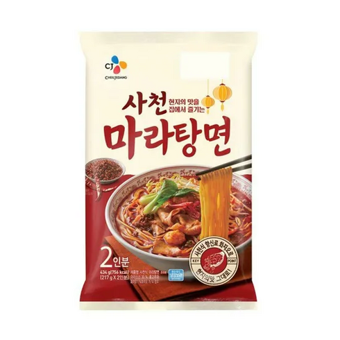 사천마라탕면 - [CJ] 사천마라탕면, 434g, 2개