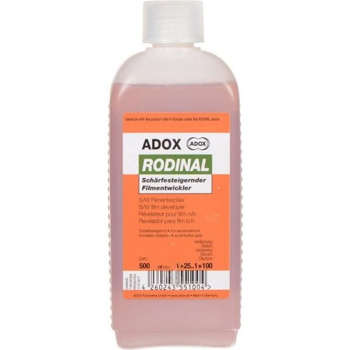 아독스 Adox Rodinal Acutance 강화 16oz 필름 현상제, 1개