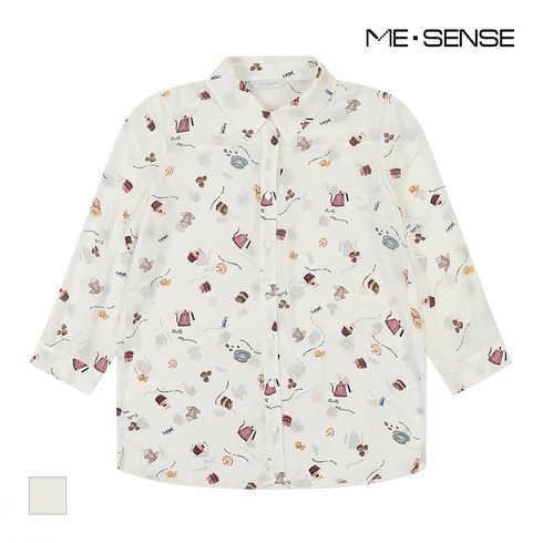 [미센스] 티타임패턴 블라우스_MB28BLM117D