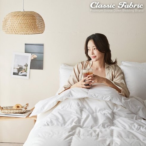 클래식패브릭 - [클래식패브릭] 폴란드 구스이불 80 화이트 퀸 300g, 색상:화이트 풀세트
